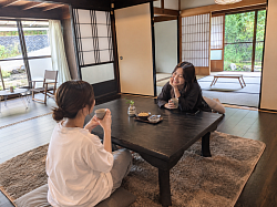 友達とゆっくりと過ごす休日。